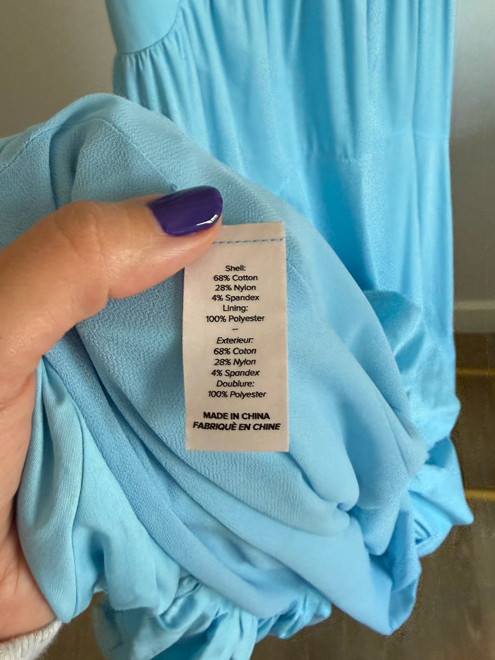 Cinq à Sept • Effie • sky blue strappy maxi slip dress balloon hem • 6 - Picture 9 of 10
